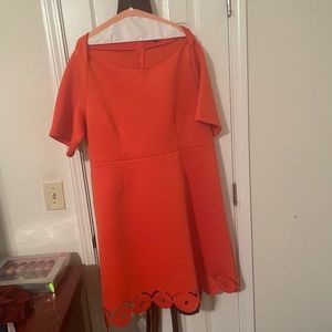 Orange Neoprene Dress